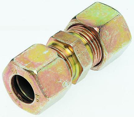 Parker G28LCF Hydraulic Fitting, Steel, 28 mm Hose ID