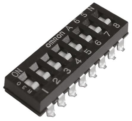 Omron Flat, Slide Rotary Coded DIP Switch Surface Mount