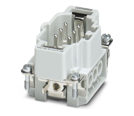 Phoenix Contact HEAVYCON B6 Series Heavy Duty Power Connector Insert, 6-Contact, 2 Row, 1648115