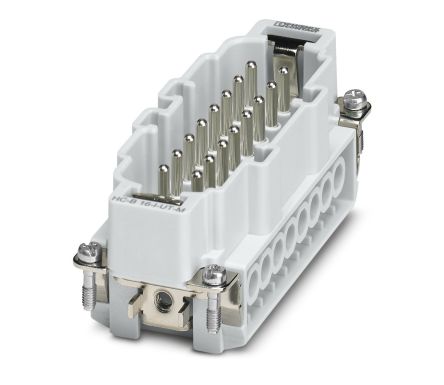 Phoenix Contact HEAVYCON B16 Series Heavy Duty Power Connector Insert, 16-Contact, 2 Row, 1648238