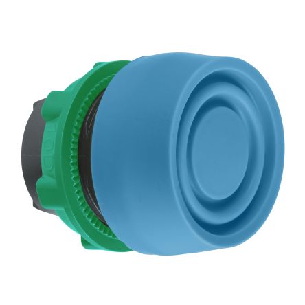 Schneider Electric Harmony Series Blue Spring Return Push Button Head, 22 mm Cutout, IP69K, IP67, IP66