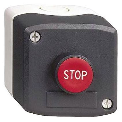 Schneider Electric Spring Return Push Button Control Station - SPST, Polycarbonate, IP69K, IP66, IP67