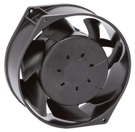 ebm-papst W1G130 Series Axial Fan, 115V ac, 370 m³/h, 25 W, 380 mA Max, IP54 172 mm, 172mm, 57 mm