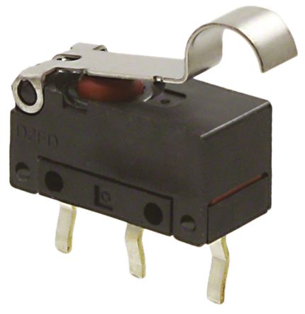 Omron Simulated Roller Lever Micro Switch, Terminal Terminal, 2 A, 30 V dc, SPCO, IP6X
