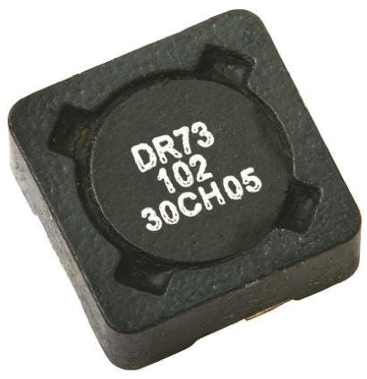 Eaton, DR, 0703 Shielded Wirewound Surface Mount Inductor with a Ferrite Core, 10 μH ±20 % 2.47 A Idc