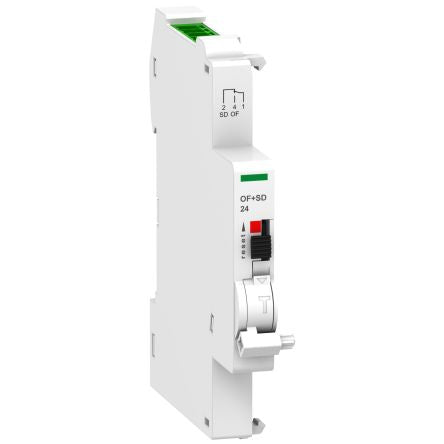 Schneider Electric Auxiliary Contact, 2 Contact, 1 NO/1 NC, Ti24, DIN Rail, 6 A, 24V dc, A9N26899