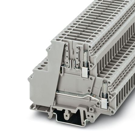 Phoenix Contact 3007042 UKK 5-TG Series Disconnect Terminal Block Grey, 0.2mm², 4 mm², 2-Level, Screw