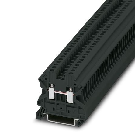 Phoenix Contact 3045088 UT 2.5 BK Series Feed Through Terminal Block Black, 0.14mm², 4 mm², 1-Level, Screw, IECEx KEM