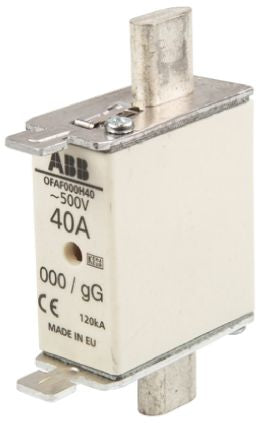 ABB 40A Centred Tag Fuse NH000 500V