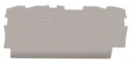 WAGO End & Intermediate Plate for Use with 2000 Series Terminal Blocks