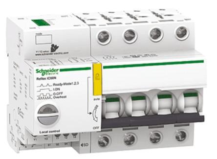 Schneider Electric Acti9 IC60N Miniature Circuit Breaker, 4-Pole, 40A, Type C, 415V ac AC, 24 V dc DC, 10 kA Breaking