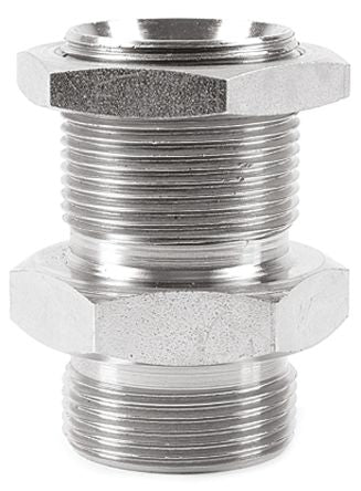 Parker 6WMK4WL4NMS Hydraulic Straight Threaded Adapter G, 60 °, Steel