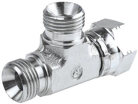 Parker 4R6MK4S Elbow Fitting Male G, Steel, 0.25 in Hose ID