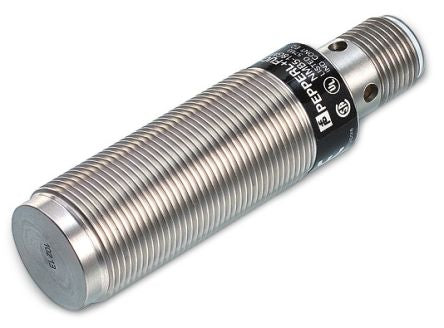 Pepperl + Fuchs NMB10-18GM65-E2-V1 Threaded Barrel Inductive Proximity Sensor, M18 x 1 PNP 3V 10 mm 30 V dc 200mA