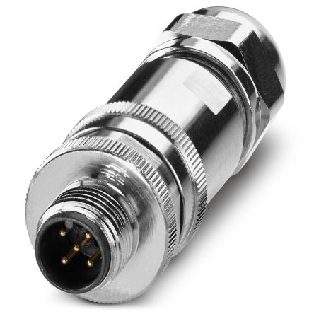 Phoenix Contact Circular Connector, 5 Contacts, Cable, M12 Connector, Plug, Male, IP67, SACC Series