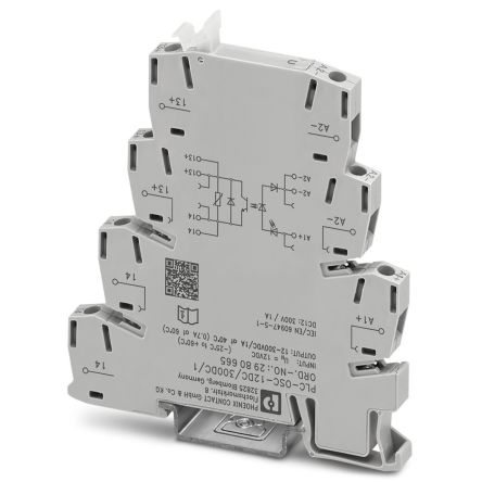 Phoenix Contact PLC-OSC- 12DC/300DC/1 Solid State Interface Relay 12V dc, 300 V dc DIN Rail Screw