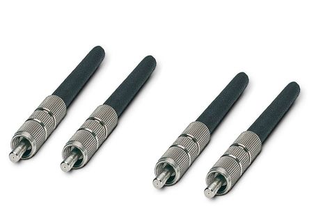 Phoenix Contact, PSM-SET-FSMA/4-HCS, FSMA, PC Single Mode Simplex Fibre Optic Connector, PCF 200/230 μm Fibre Size, 2dB