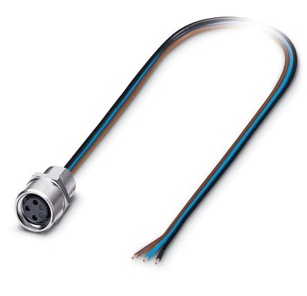 Phoenix Contact Circular Connector, 3 Contacts, Bulkhead Mount, M8 Connector, Plug, Female, IP67, SACC Series