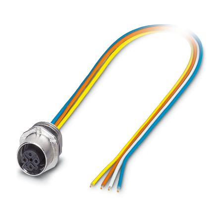 Phoenix Contact Ethernet Cable, SACC-E-FSD-4CON-M16/0.5 SCO Series