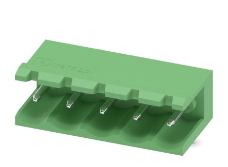 Phoenix Contact COMBICON MSTB Series Pluggable Terminal Block, 5-Contact, 5.08 mm Pitch, 1 Row, 1759046
