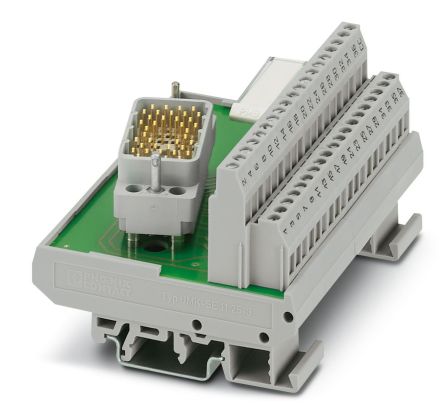 Phoenix Contact 38-Contact Male Interface Module, ELCO Connector, DIN Rail, 2A