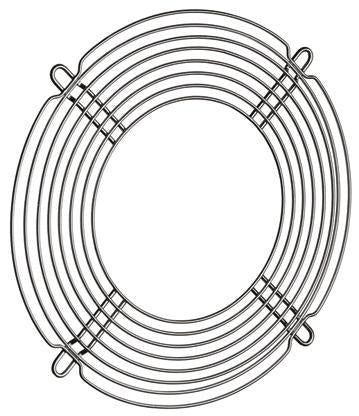 ebm-papst LZ32-7 Series Stainless Steel Finger Guard for 80 mm Fans, 71.5 mm Hole Spacing 79.8 mm 71.5mm, 12.5 mm