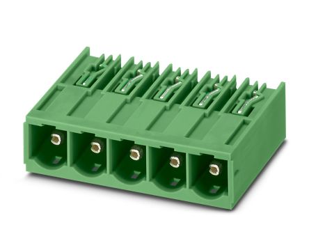 Phoenix Contact PC 6-16/ 2-G1-10.16 Series Pluggable Terminal Block, 2-Contact, 10.16 mm Pitch, 1 Row, 1998933