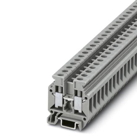 Phoenix Contact 1402940 MBK 5/E-Z Series Feed Through Terminal Block Grey, 4mm², 1-Level, Screw