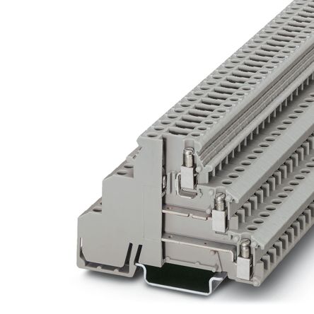 Phoenix Contact 2774237 DIKD 1.5-TG Series DIN Rail Terminal Block Grey, 2.5mm², 3-Level, Screw