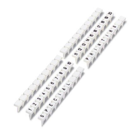 Phoenix Contact, BNB-ZB 5.2.LGS :1 -10 Polyamide Terminal Marking for use with Terminal Block