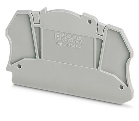 Phoenix Contact D-UTME 4 Series End Cover for Use with Modular Terminal Block