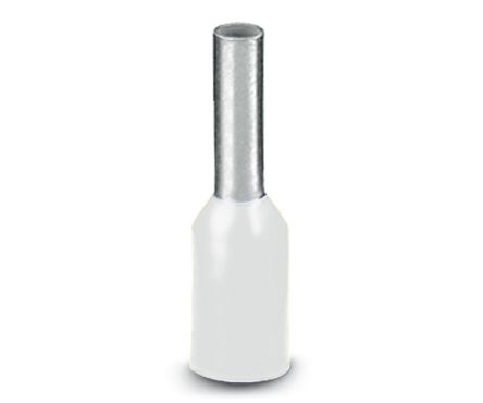 Phoenix Contact, AI0.5 - 6 WH Insulated Bootlace Ferrule Kit, 6 mm Pin Length, 1.1 mm Pin Diameter, White to 18 AWG Wire