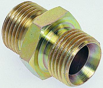 Parker 16-12HMK4S Hydraulic Straight Threaded Adapter Male G, 60 °, Steel, 0.75 in Hose ID