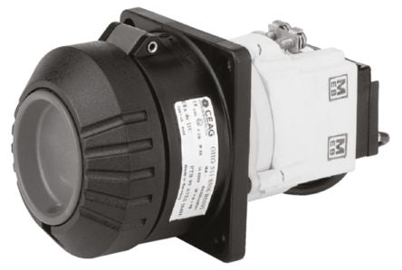 Eaton, GHG IP54, IP66 Black Heavy Duty Power Connector, Cable Mount, Rated At 32A, 415V