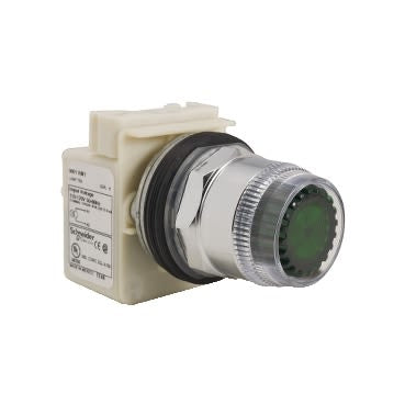 Schneider Electric Harmony 9001K Series Green Momentary Push Button Head, 30 mm Cutout