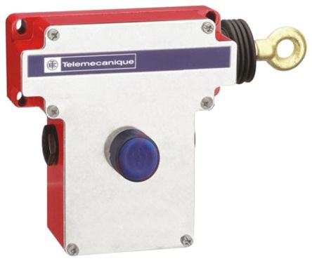 Telemecanique Sensors XY2-CE Rope Pull Switch 5.6 in, Left Side, 2 NO/2 NC