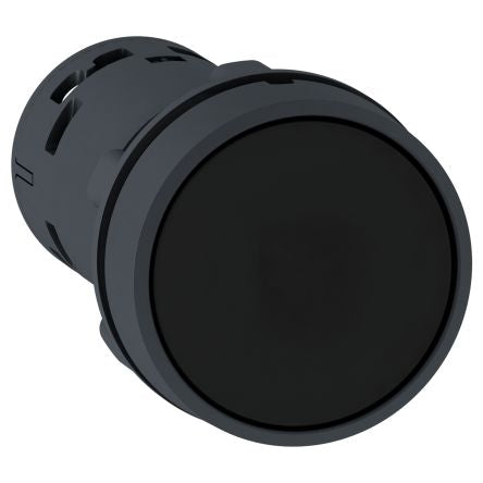 Schneider Electric Harmony Series Push Button Switch, Spring Return, Screw, 22 mm Cutout, SPDT, Black LED, 250 V dc 240