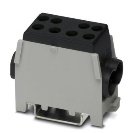 Phoenix Contact 3071351 UDB 2X35/25 BK Series Terminal Block Black, 1-Level, Screw