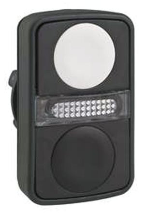 Schneider Electric Harmony XB5 Series White, Black Momentary Push Button Head, 22 mm Cutout, IP66, IP67, IP69K