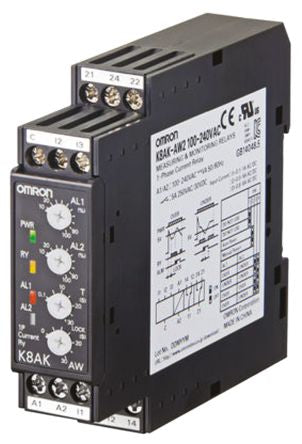 Omron Monitoring Relay, 1 Phase, SPDT, DIN Rail, 2mA to 500mA, 240V ac