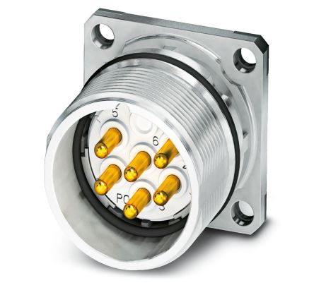 Phoenix Contact Circular Connector, 9 Contacts, Bulkhead Mount, M23 Connector, Plug, Male, IP67, CA-9P Series