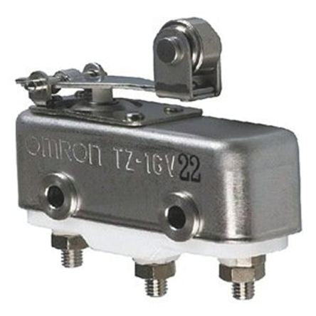 Omron TZ Series Roller Lever Limit Switch, SPDT, IP00, Ceramic Housing, 250V ac