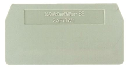 Weidmüller Z Series End Cover for Use with Terminal ZDU 4/3AN, Terminal ZDU 4/3AN BL, Terminal ZPE 4/3AN