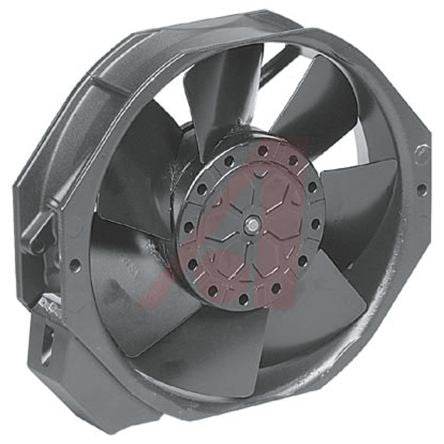 ebm-papst W2E142 Series Axial Fan, 230V ac, 280 m³/h, 16 W, 0.12 A Max, IP22 150 mm, 172mm, 38 mm