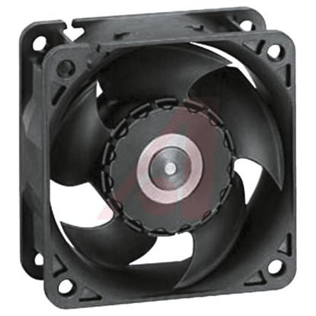 ebm-papst 620 Series Axial Fan, 24V dc, 30 m³/h, 1.5 W, 210 mA Max 60 mm 60mm 25.4 mm