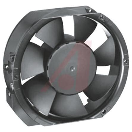 ebm-papst 6400 Series Axial Fan, 24V dc, 410 m³/h, 17 W, 755 mA Max 172 mm 51mm 51 mm