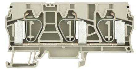 Weidmüller 1768320000 Z Series Feed Through Terminal Block Beige, 16mm², 1-Level, Clamp