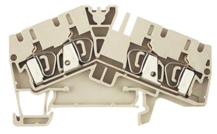 Weidmüller 1806980000 Z Series Feed Through Terminal Block Beige, 1-Level, Clamp