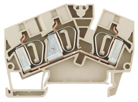 Weidmüller 1771410000 Z Series Feed Through Terminal Block Beige, 1-Level, Clamp