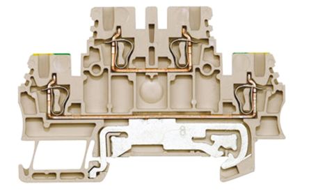 Weidmüller 1791120000 Z Series Feed Through Terminal Block Beige, 1.5mm², 2-Level, Clamp